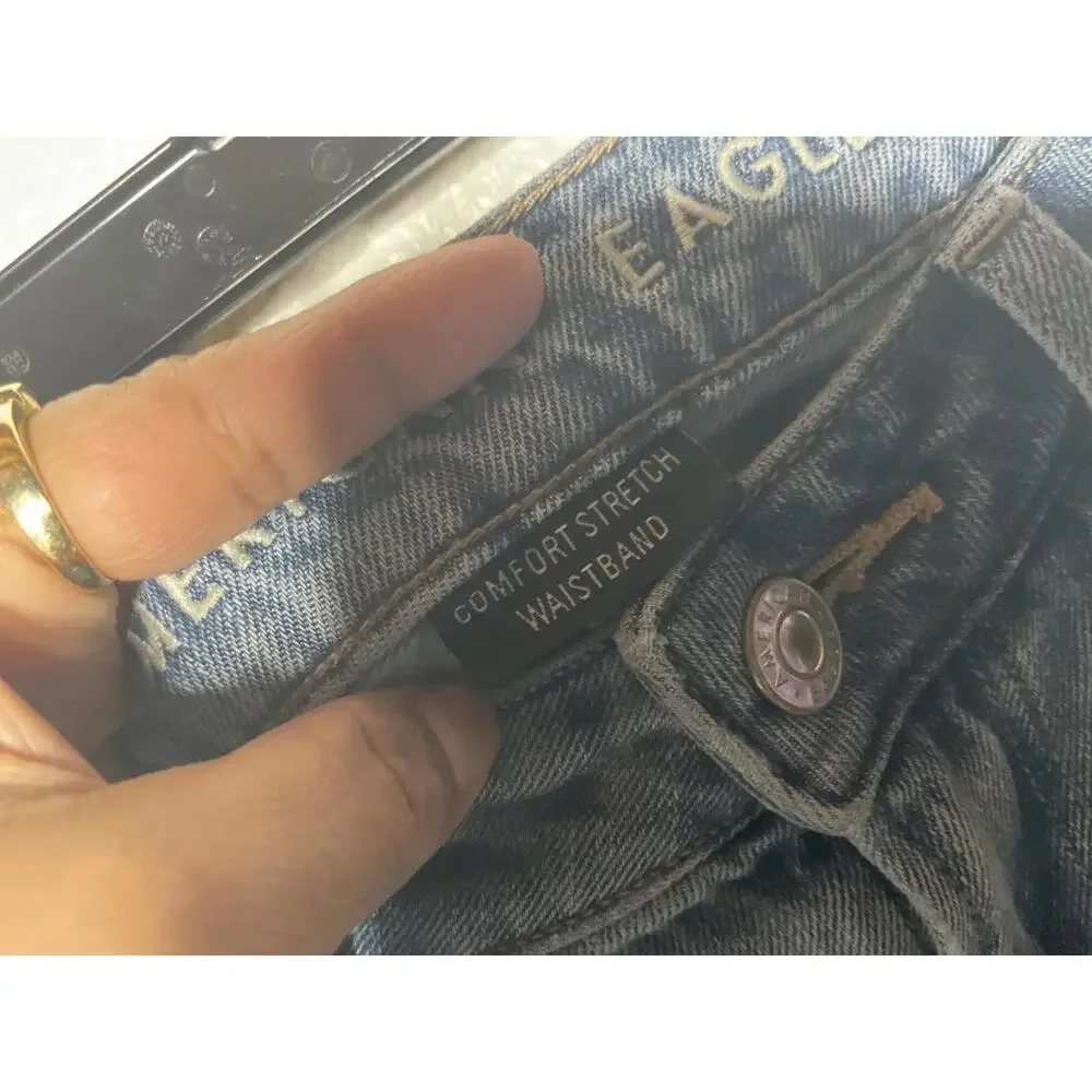 < American Eagle Distressed Mom Jeans > - Picture 2 of 4